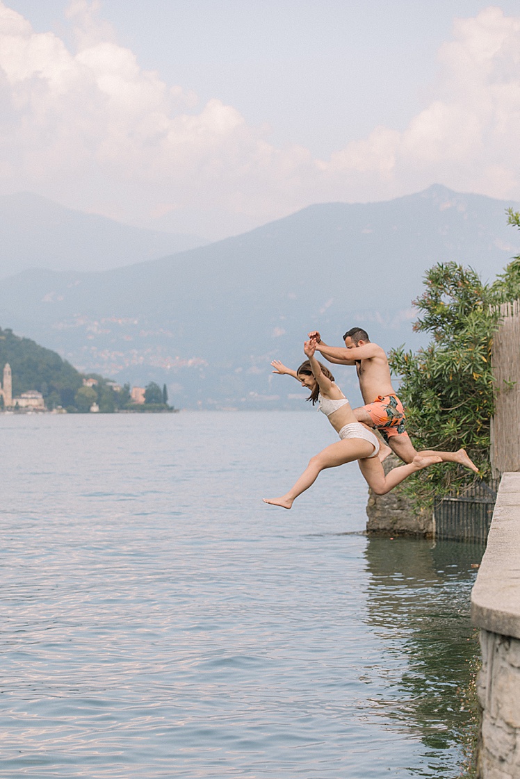 Lido de Lenno - Jumping into Lake Como